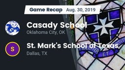 Recap: Casady School vs. St. Mark's School of Texas 2019