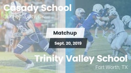 Matchup: Casady  vs. Trinity Valley School 2019