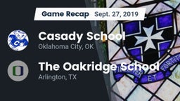 Recap: Casady School vs. The Oakridge School 2019