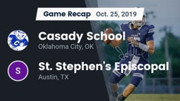 Recap: Casady School vs. St. Stephen's Episcopal  2019