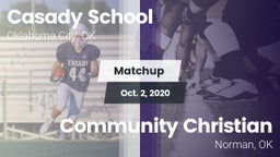 Matchup: Casady  vs. Community Christian  2020