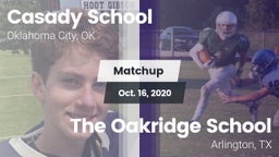Matchup: Casady  vs. The Oakridge School 2020