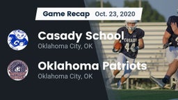 Recap: Casady School vs. Oklahoma Patriots 2020