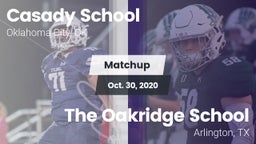 Matchup: Casady  vs. The Oakridge School 2020