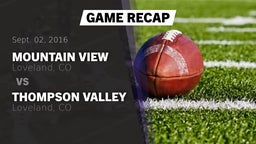 Recap: Mountain View  vs. Thompson Valley  2016