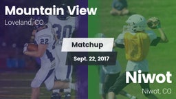 Matchup: Mountain View High vs. Niwot  2017