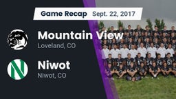 Recap: Mountain View  vs. Niwot  2017