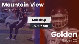 Matchup: Mountain View High vs. Golden  2018