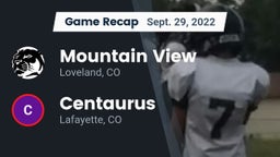 Recap: Mountain View  vs. Centaurus  2022