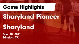 Sharyland Pioneer  vs Sharyland  Game Highlights - Jan. 20, 2021