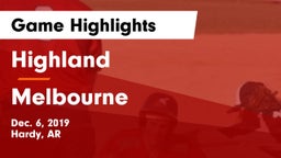 Highland  vs Melbourne  Game Highlights - Dec. 6, 2019