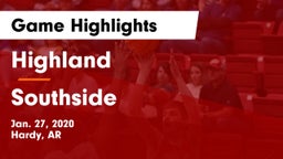 Highland  vs Southside  Game Highlights - Jan. 27, 2020