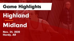 Highland  vs Midland  Game Highlights - Nov. 24, 2020