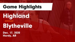 Highland  vs Blytheville  Game Highlights - Dec. 17, 2020