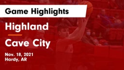Highland  vs Cave City  Game Highlights - Nov. 18, 2021