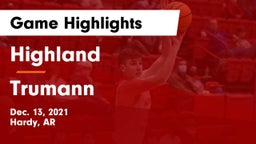 Highland  vs Trumann  Game Highlights - Dec. 13, 2021