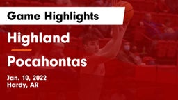 Highland  vs Pocahontas  Game Highlights - Jan. 10, 2022