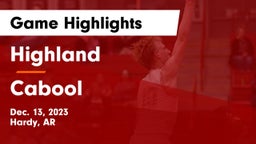 Highland  vs Cabool  Game Highlights - Dec. 13, 2023