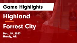 Highland  vs Forrest City  Game Highlights - Dec. 18, 2023