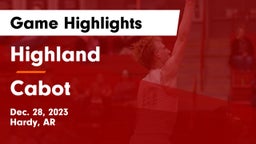 Highland  vs Cabot  Game Highlights - Dec. 28, 2023