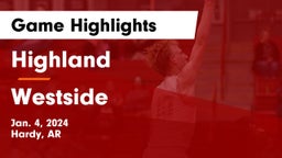 Highland  vs Westside  Game Highlights - Jan. 4, 2024