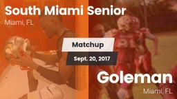 Matchup: South Miami Senior vs. Goleman  2017