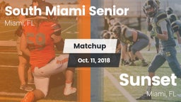 Matchup: South Miami Senior vs. Sunset  2018