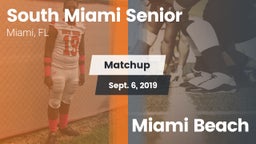 Matchup: South Miami Senior vs. Miami Beach 2019