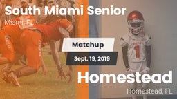 Matchup: South Miami Senior vs. Homestead  2019