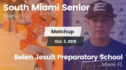 Matchup: South Miami Senior vs. Belen Jesuit Preparatory School 2019