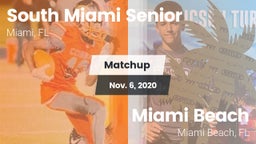Matchup: South Miami Senior vs. Miami Beach  2020