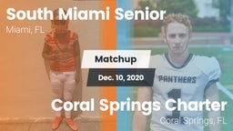Matchup: South Miami Senior vs. Coral Springs Charter  2020
