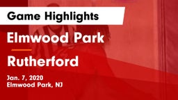 Elmwood Park  vs Rutherford  Game Highlights - Jan. 7, 2020