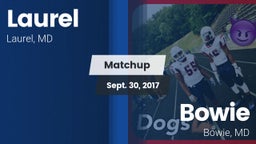 Matchup: Laurel  vs. Bowie  2017