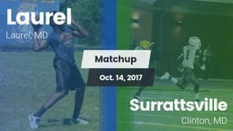 Matchup: Laurel  vs. Surrattsville  2017