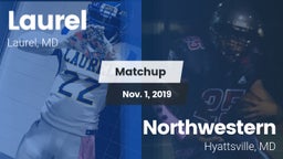 Matchup: Laurel  vs. Northwestern  2019