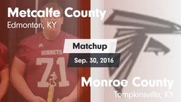 Matchup: Metcalfe County vs. Monroe County  2015