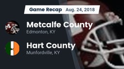 Recap: Metcalfe County  vs. Hart County  2018