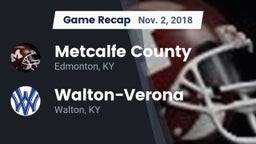 Recap: Metcalfe County  vs. Walton-Verona  2018