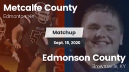 Matchup: Metcalfe County vs. Edmonson County  2020
