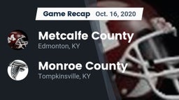 Recap: Metcalfe County  vs. Monroe County  2020