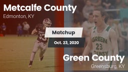 Matchup: Metcalfe County vs. Green County  2020
