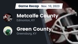 Recap: Metcalfe County  vs. Green County  2023