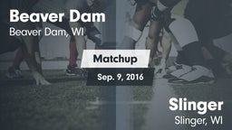 Matchup: Beaver Dam High vs. Slinger  2016