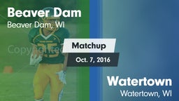 Matchup: Beaver Dam High vs. Watertown  2016