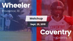Matchup: Wheeler vs. Coventry  2018