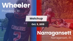 Matchup: Wheeler vs. Narragansett  2019