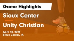 Sioux Center  vs Unity Christian  Game Highlights - April 18, 2023