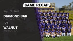 Recap: Diamond Bar  vs. Walnut  2016