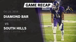Recap: Diamond Bar  vs. South Hills  2016